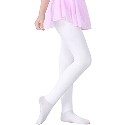Afbeelding van LOLANTA Winterpanty voor meisjes, dik, fleece, gevoerd, schooluniform, zachte en rekbare panty, 3 13 jaar, Wit.