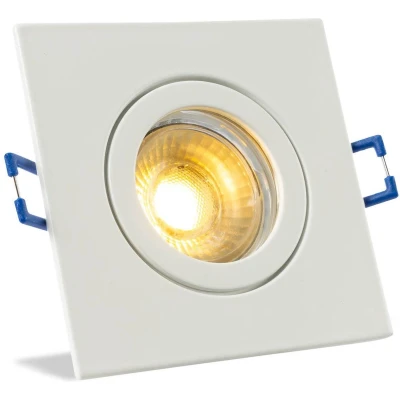 Afbeelding van IP44 LED Inbouwspot Sage badkamer of buiten Vierkante spot Wit Extra Warm 2700K 5 Watt Philips