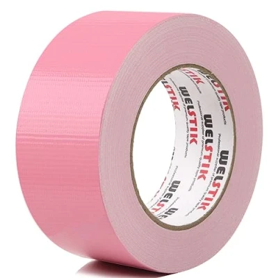 Afbeelding van WELSTIK Professionele plakband, waterdicht, plakband voor foto&#039;s, reparaties, knutselen, handwerk, binnen en buiten, 50 mm x 41 m, roze