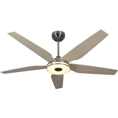 Afbeelding van Qlima FC156 Plafondventilator met LED verlichting 5 bladen Wifi bestuurbaar Zomer en Winter