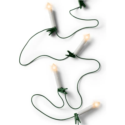 Afbeelding van LED verlichting kaars buiten 1160 cm 30L groen/klassiek warm KSD