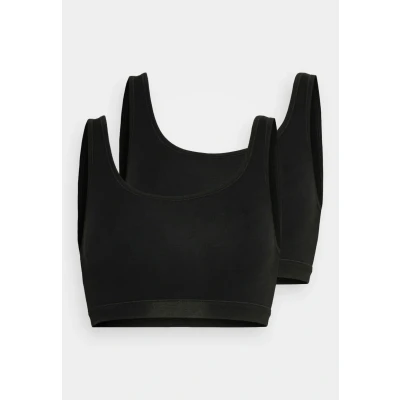 Afbeelding van Schiesser 2PACK Bustier OHNE CUPS Organic Cotton 95/5 Bustier, Dames, Maat: 38, Schwarz