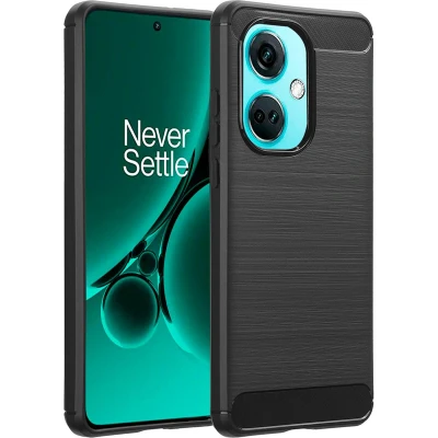 Afbeelding van imoshion Hoesje Geschikt voor OnePlus Nord CE 3 Lite / Siliconen Brushed Backcover Zwart