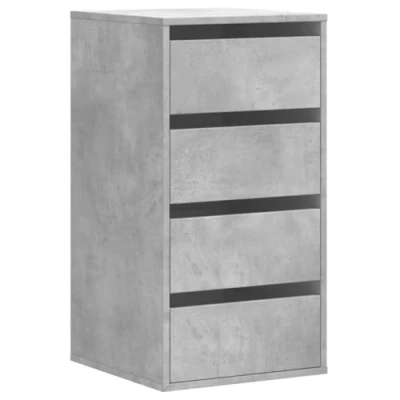 Afbeelding van Ladekast 40x41x76 cm bewerkt hout betongrijs