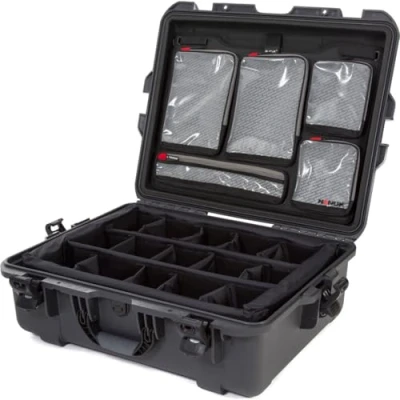 Afbeelding van Nanuk 945 case w/lid org./divider Graphite Pro Photo Kit
