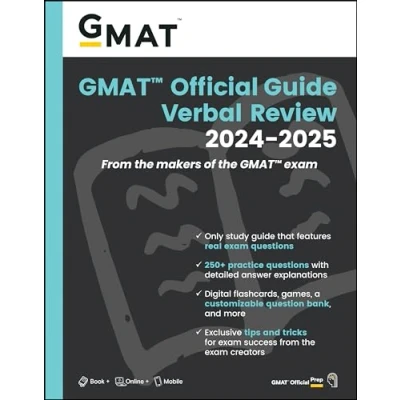 Afbeelding van GMAT Official Guide Verbal Review 2024 2025: Book + Online Question Bank