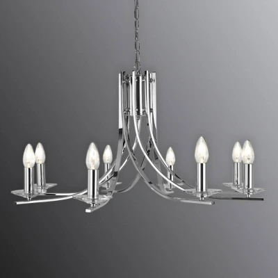 Afbeelding van Glanzende hanglamp Ascona, 8 lichtbr.