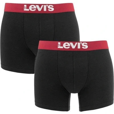 Afbeelding van Levi&#039;s Heren Onderbroeken 2 Pack Basic Boxers Zwart Maat M