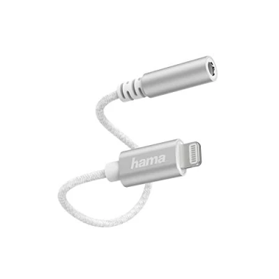 Afbeelding van Hama Lightning Adapter Naar 3,5 Mm Audio Aansluiting Wit