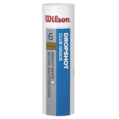 Afbeelding van Wilson Dropshot Badminton Shuttles Wit 6 Stuks