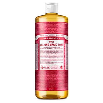 Afbeelding van Dr. Bronner&#039;s Vloeibare Zeep Rose 945 ml