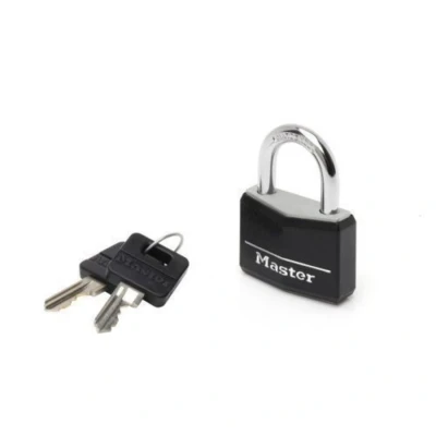 Image de Cadenas aluminium massif master lock 40mm noir