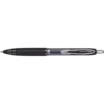Afbeelding van Uni ball intrekbare roller Signo RT207 zwart , gerecycled plastic 12 stuks