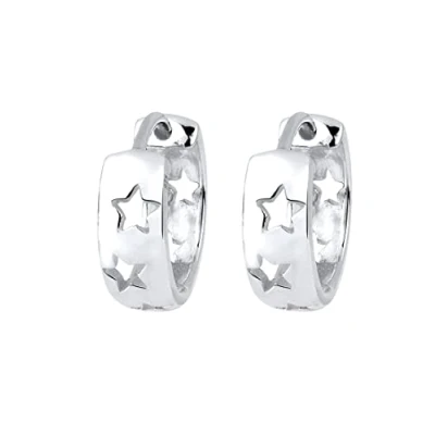 Afbeelding van Elli Sterne Astro Trend Oorbellen, Dames, Maat: One Size, Silver coloured