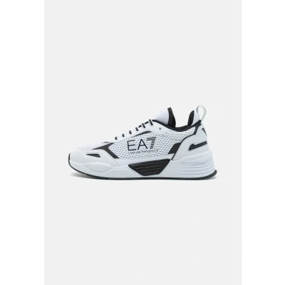 Afbeelding van EA7 Emporio Armani ACE Runner Unisex Sneakers laag, Maat: 41 1/3, White/black Imitatieleer/ textiel