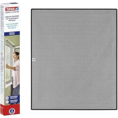 Afbeelding van tesa INSECT STOP CLIP ON Vliegenhor (b x h) 1.2 m 1.4 Antraciet 1 stuk(s)