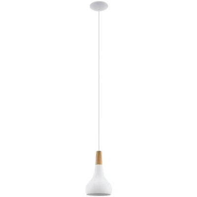Afbeelding van EGLO Sabinar Hanglamp E27 Ø 18 cm Wit/Bruin