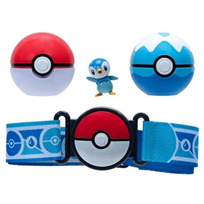 Afbeelding van Pokémon Clip &#039;N&#039; Go Poke Ball Riemset Poké &amp; Dive en Piplup