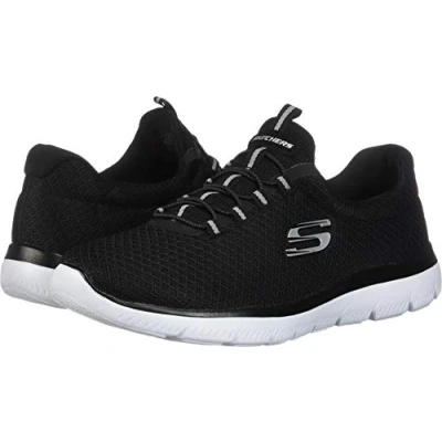 Image de Skechers Summits Femme Sneaker modern, Black Pink Bkpk, 38.5 EU