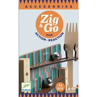 Afbeelding van Djeco kettingreactiespel zig &amp; go fork 14st