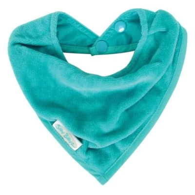 Image de Bavoir de dentition en velours Silly Freekids Bleu aqua