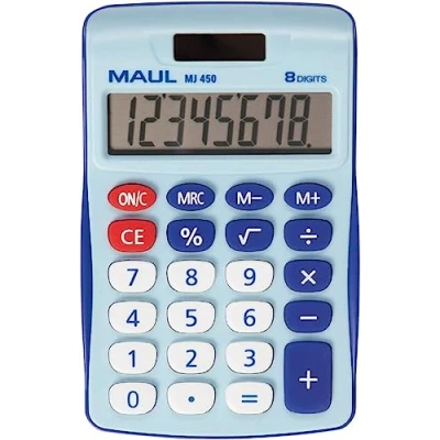 Afbeelding van Maul Bureaurekenmachine Mj 450, Junior, Lichtblauw
