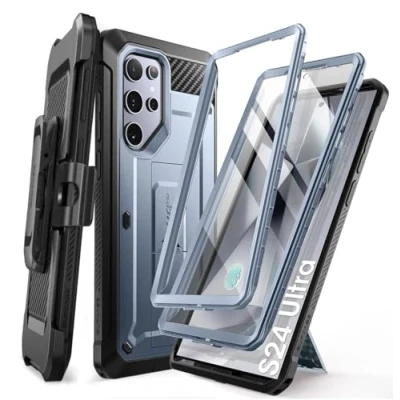 Afbeelding van Supcase UB Pro hoesje geschikt voor Samsung Galaxy S24 Ultra Met en zonder screen protector Blauw