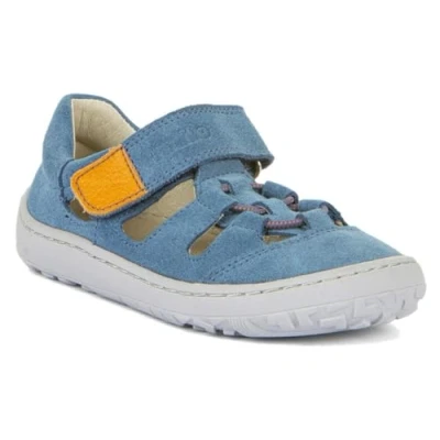 Afbeelding van Froddo Barefoot Elastic Outdoorsandalen voor kinderen, Maat: 26, Jeans Veloursleer
