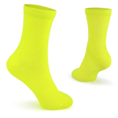 Afbeelding van The Glowhouse Fluo Teddy Boy Rock N Roll herensokken, jaren 60, 70, 80, Geel.