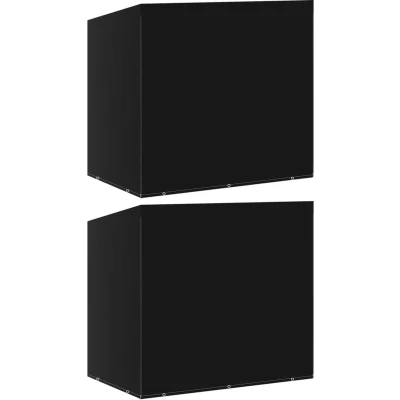 Afbeelding van vidaXL Schommelbankhoezen 2 st 10 oogjes ritsen 255x145x170 cm