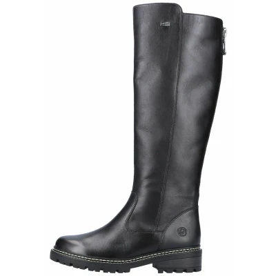 Afbeelding van Remonte D0B72 Dameslaarzen, klassieke enkellaarzen voor dames, losse inlegzool, Zwart 01