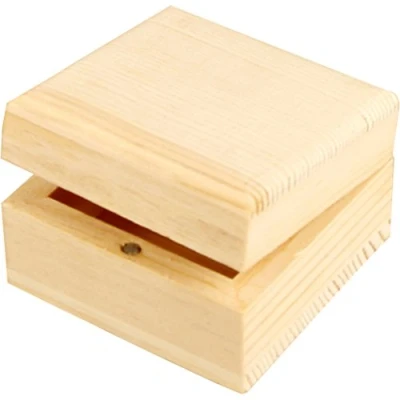 Afbeelding van Sieradendoos afm 6x6x3 5 cm binnenmaat 4 7x4 7x2 6 grenen 1stuk