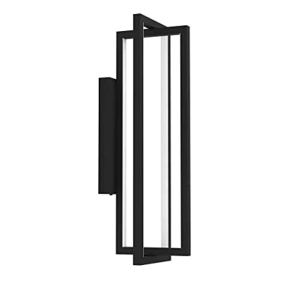 Afbeelding van EGLO Siberia Wandlamp LED 30 cm Zwart/Wit Dimbaar Instelbaar wit licht