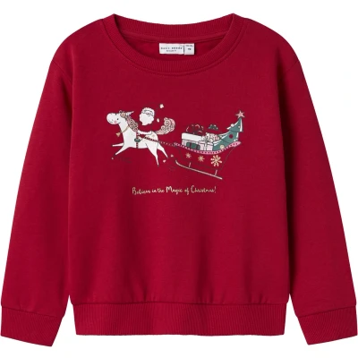 Afbeelding van NAME IT NMFVISMAS LS NREG SWEAT BRU Meisjes Trui Maat 92