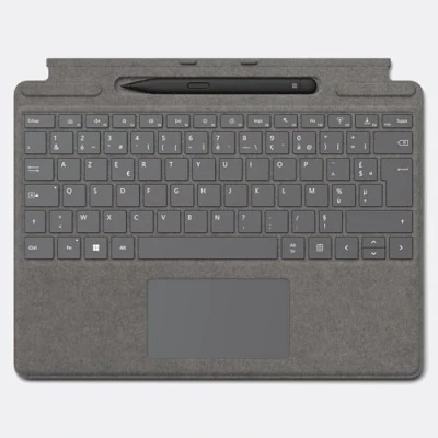 Afbeelding van Microsoft Surface Signature Keyboard + Slim Pen 2, platina, compatibel met Pro 8, 9 en X (Azerty toetsenbord)