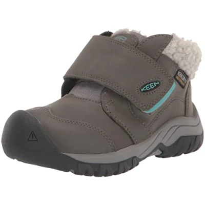 Afbeelding van Keen Kootenay WP Unisex Snowboots voor kinderen, Maat: 25/26, Grey Leer en textiel