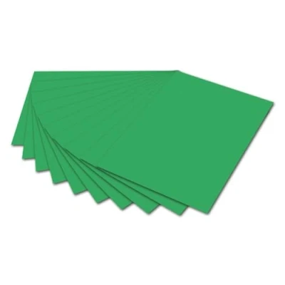 Afbeelding van Folia Papier Hobbypapier Fotokarton 50x70cm 300g Smaragd groen 10 stuks