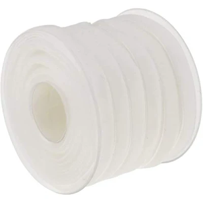 Afbeelding van POFET Fluwelen lint, 20 m x 10 mm, wit