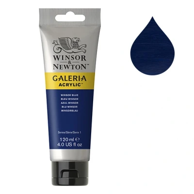 Image de Winsor &amp; Newton Galeria peinture acrylique (120 ml) 706 bleu