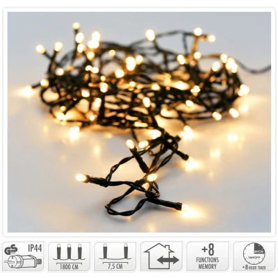 Afbeelding van LED verlichting 240 LED&#039;s 18 meter extra warm wit