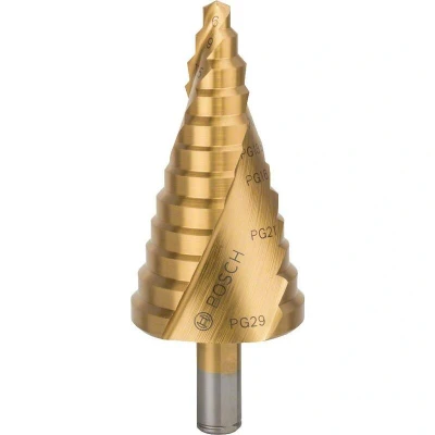 Image de BOSCH 2608587435 foret étagé HSS TiN 6 37, 10 x 93 mm