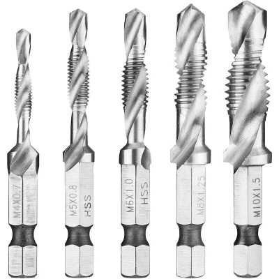 Image de FACOM 227H.J5PB jeu d&#039;embouts de taraudage 3 en 1 (M4, M5, M6, M8, M10) 5 pièces