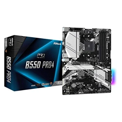 Afbeelding van ASRock B550 Pro4 Moederbord Socket AMD AM4 Vormfactor ATX chipset AMD®