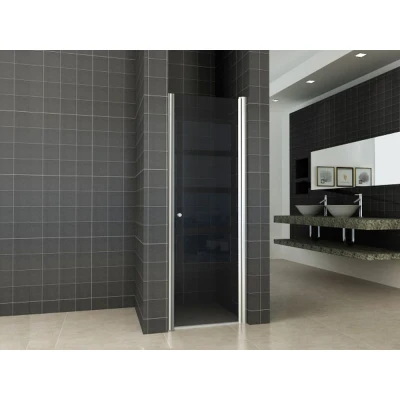 Afbeelding van Wiesbaden nisdeur met profiel 700x2000 8mm NANO rookglas