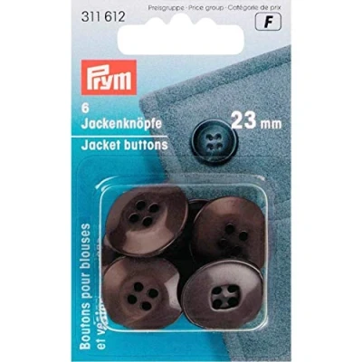 Afbeelding van Prym Broekknopen van 23 mm Donkerbruin