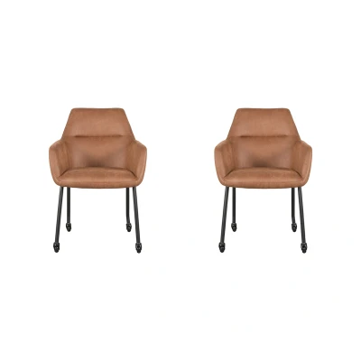 Afbeelding van Eetkamerstoel Lenny Cognac