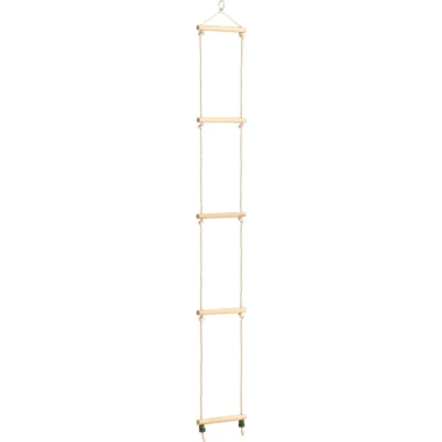 Afbeelding van Touwladder 30x168 cm massief hout en PE