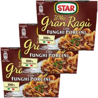 Afbeelding van 3 x Star Il mio Gran ragù Con Funghi Porcini met steenpaddenstoelen, 2 180 g