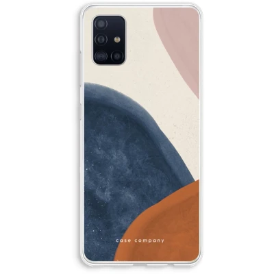 Afbeelding van Case Company® hoesje geschikt voor Samsung Galaxy A51 4G Geo #1 Soft Cover Telefoonhoesje Bescherming aan alle Kanten en Schermrand