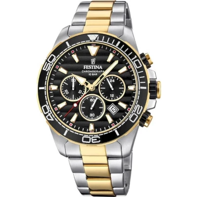 Afbeelding van Festina Montre Chronograaf, Heren, Maat: One Size, Noir